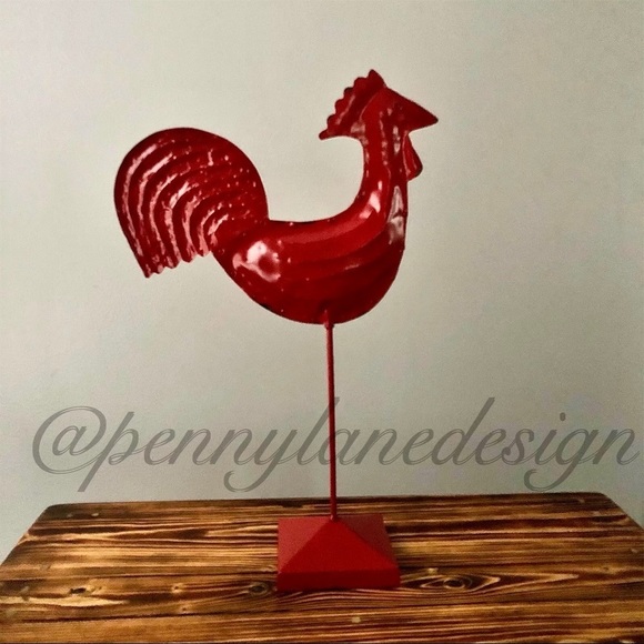 Other - Metal Red Rooster Farmhouse Decor